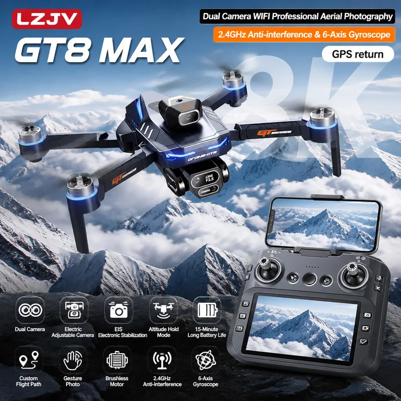 Drone Pieghevole GT8 Max con D - Drone Video Production recensione e prezzo